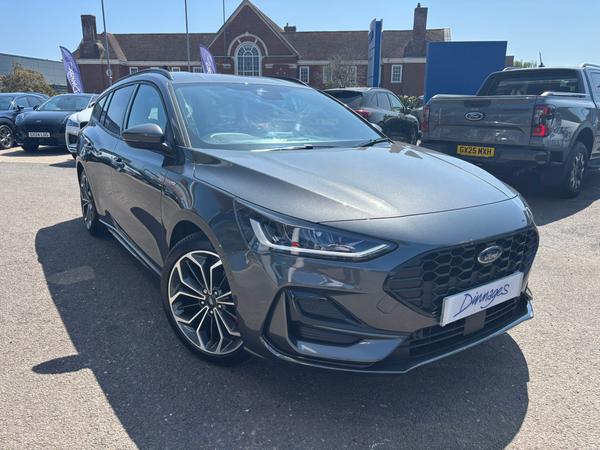 Used 2025 Ford Focus 1.0T EcoBoost MHEV ST-Line X Edition Estate 5dr Petrol Hybrid Manual Euro 6 (s/s) (125 ps) Magnetic Grey at Dinnages