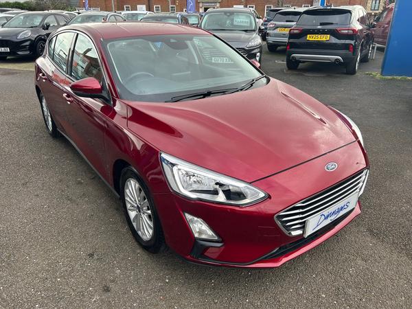 Used 2019 Ford Focus 1.0T EcoBoost Titanium Hatchback 5dr Petrol Manual Euro 6 (s/s) (125 ps) Ruby Red at Dinnages