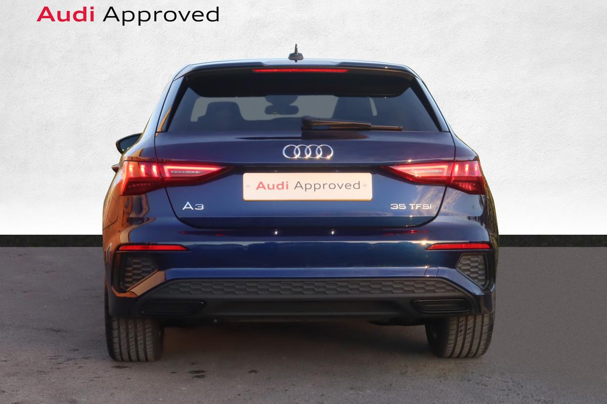 2022 Audi A3 A3 Sportback Edition 1 35 TFSI 150 PS 6speed £31,850 1,970 miles Navarra blue