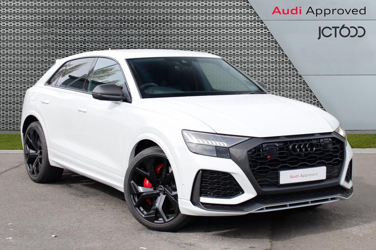 Used 2024 Audi Q8 RSQ8 Carbon Black 600PS Tiptronic Glacier White at JCT600