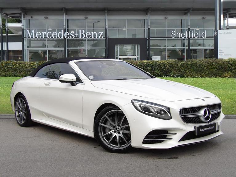 Used 2019 MERCEDES-BENZ S Class 4.0 S560 V8 BiTurbo AMG Line (Premium) Cabriolet 2dr Petrol G-Tronic Euro 6 (s/s) (469 ps) White at JCT600