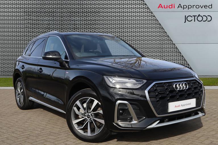 Used 2024 AUDI Q5 2.0 TDI 40 S line SUV 5dr Diesel S Tronic quattro Euro 6 (s/s) (204 ps) Black at JCT600