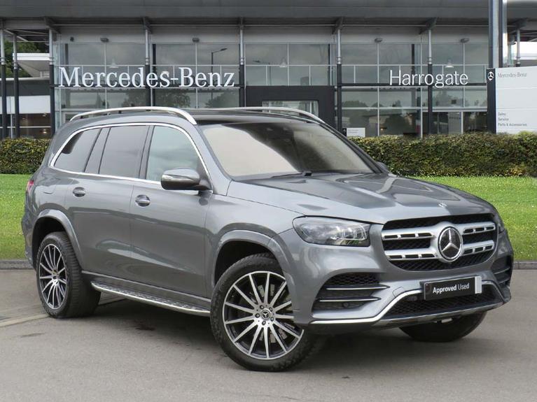 Used 2020 MERCEDES-BENZ Gls GLS 400d 4Matic AMG Line Premium + 5dr 9G-Tronic Selenite Grey Metallic at JCT600