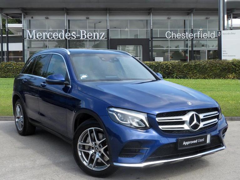 Used 2018 MERCEDES-BENZ Glc 2.0 GLC250 AMG Line (Premium) SUV 5dr Petrol G-Tronic+ 4MATIC Euro 6 (s/s) (211 ps) Blue at JCT600