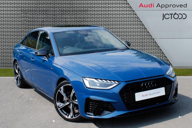 Used 2024 AUDI A4 Saloon Black Edition 35TFSI 150PS S Tronic Blue at JCT600