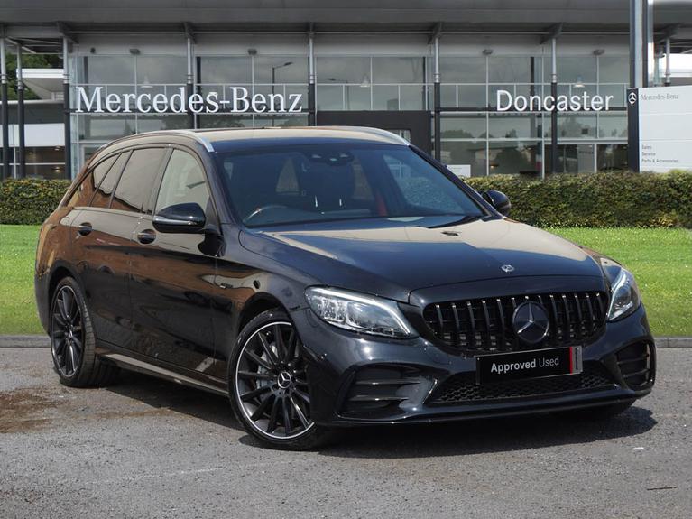 Used 2019 MERCEDES-BENZ C Class 3.0 C43 V6 AMG (Premium) Estate 5dr Petrol G-Tronic+ 4MATIC Euro 6 (s/s) (390 ps) Obsidian Black Metallic at JCT600