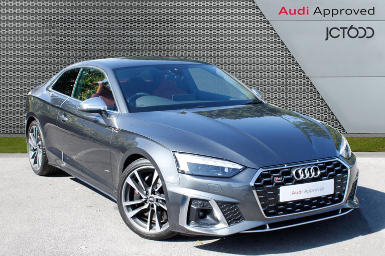 Used 2022 Audi A5 S5 Coupe TDI 341PS Tiptronic Daytona Grey at JCT600