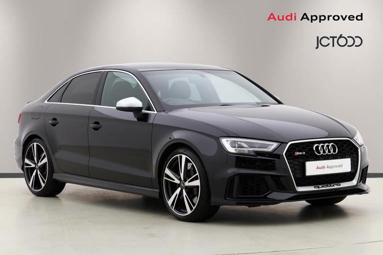 Used 2018 AUDI RS3 2.5 TFSI Saloon 4dr Petrol S Tronic quattro Euro 6 (s/s) (400 ps) Black at JCT600