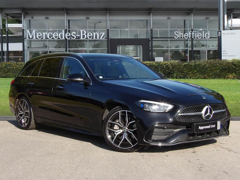 Used 2022 MERCEDES-BENZ C Class 2.0 C300h MHEV AMG Line (Premium Plus) Estate 5dr Petrol Hybrid G-Tronic+ Euro 6 (s/s) (278 ps) Black at JCT600