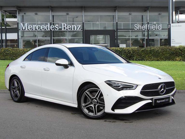 Used 2024 MERCEDES-BENZ CLA Class 2.0 CLA220d AMG Line (Executive) Coupe 4dr Diesel 8G-DCT Euro 6 (s/s) (190 ps) White at JCT600