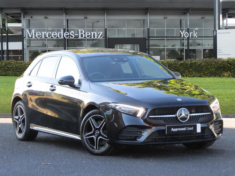 Used 2022 MERCEDES-BENZ A Class 1.3 A250e 15.6kWh AMG Line Edition (Premium Plus) Hatchback 5dr Petrol Plug-in Hybrid 8G-DCT Euro 6 (s/s) (218 ps) Black at JCT600