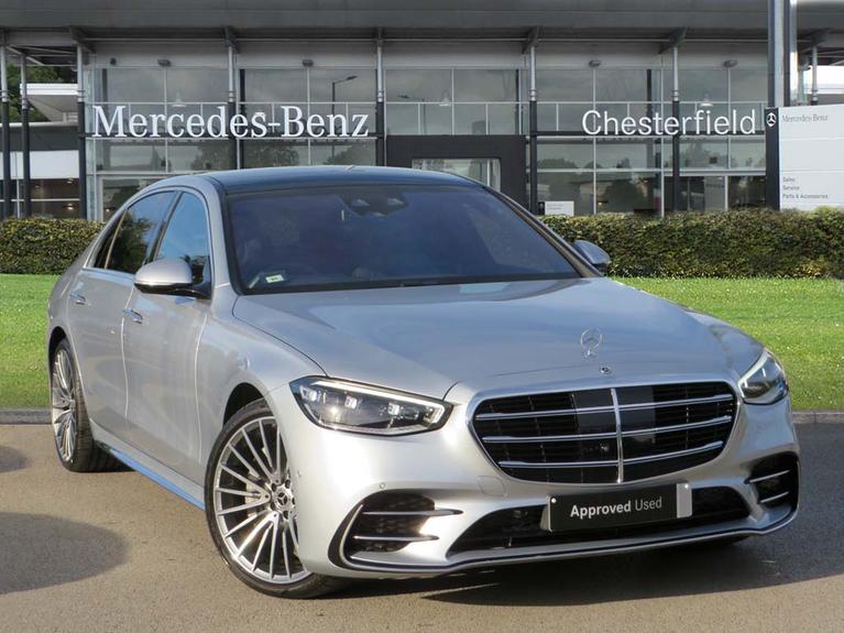 Used 2023 MERCEDES-BENZ S Class 2.9 S400L d AMG Line (Premium Plus) Saloon 4dr Diesel G-Tronic+ 4MATIC Euro 6 (s/s) (330 ps) Silver at JCT600