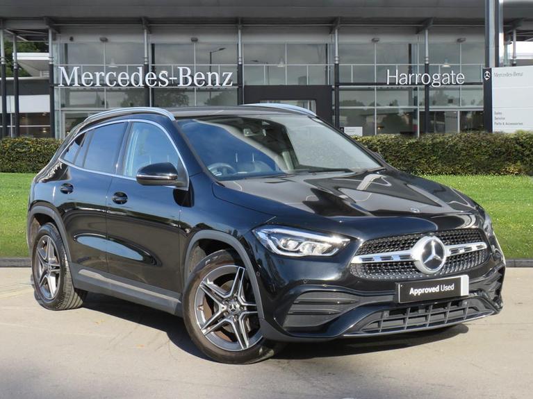 Used 2021 MERCEDES-BENZ GLA 1.3 GLA200 AMG Line (Executive) SUV 5dr Petrol 7G-DCT Euro 6 (s/s) (163 ps) Cosmos Black Metallic at JCT600