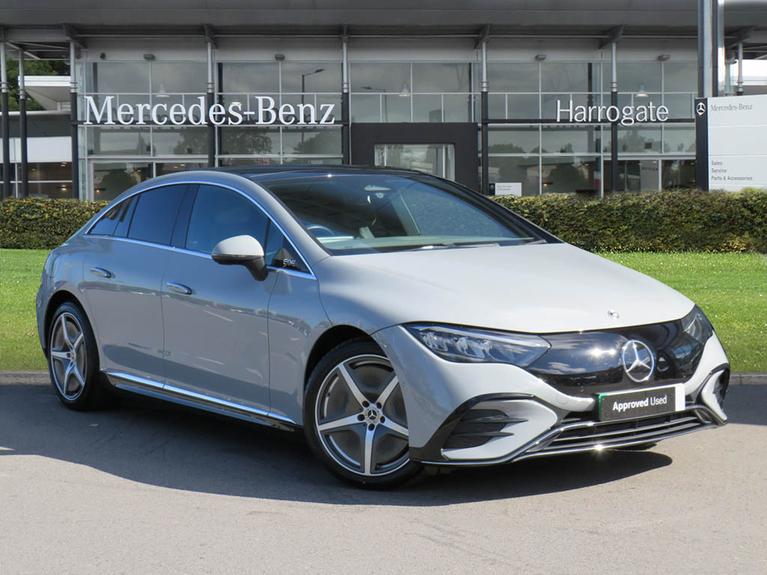 Used 2023 MERCEDES-BENZ Eqe EQE 300 180kW AMG Line Premium 89kWh 4dr Auto Manufaktur Alpine Grey at JCT600