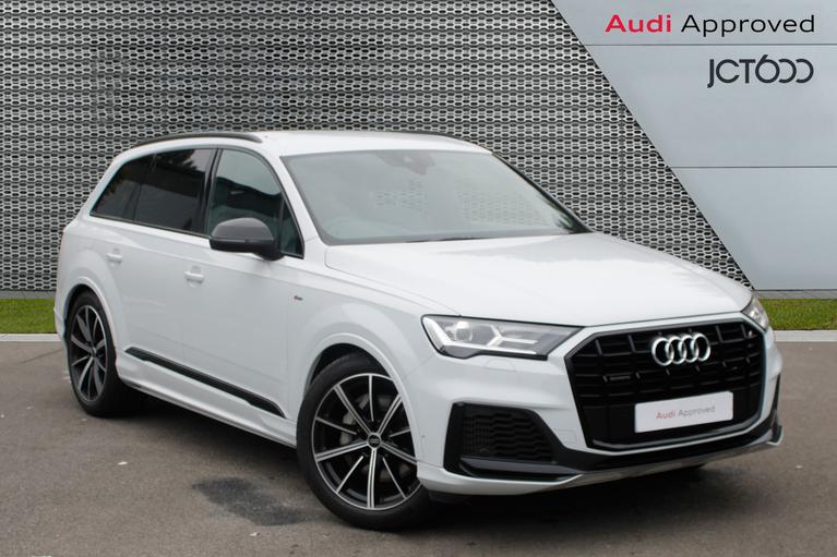 Used 2022 Audi Q7 Black Edition 55TFSI quattro 340PS Tiptronic Glacier White at JCT600