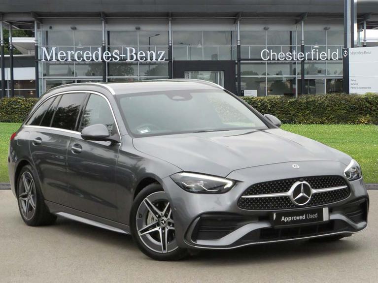 Used 2022 MERCEDES-BENZ C Class C300 AMG Line 5dr 9G-Tronic Grey at JCT600