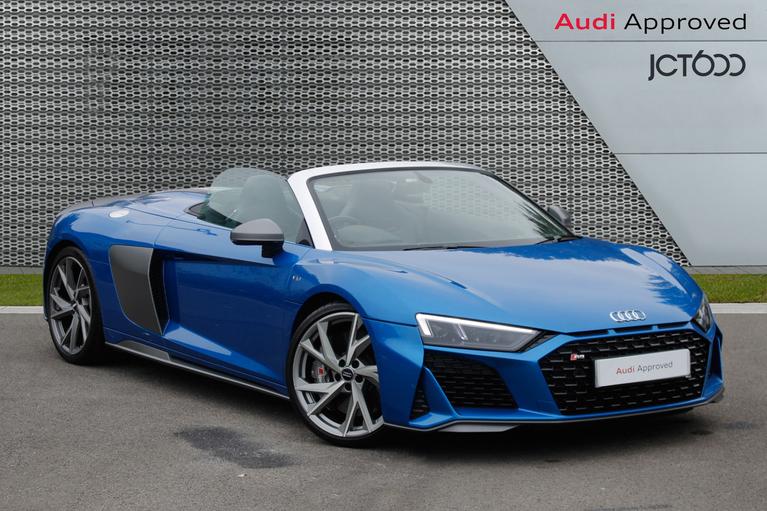 Used 2020 AUDI R8 Spyder V10 Performance quattro 620PS S Tronic Ara Blue at JCT600