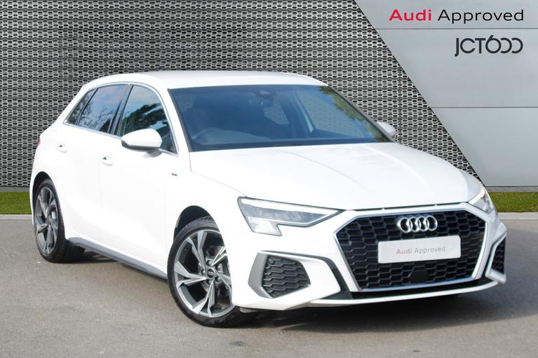 Used 2024 Audi A3 Sportback S Line 35TFSI 150PS S Tronic Ibis White at JCT600