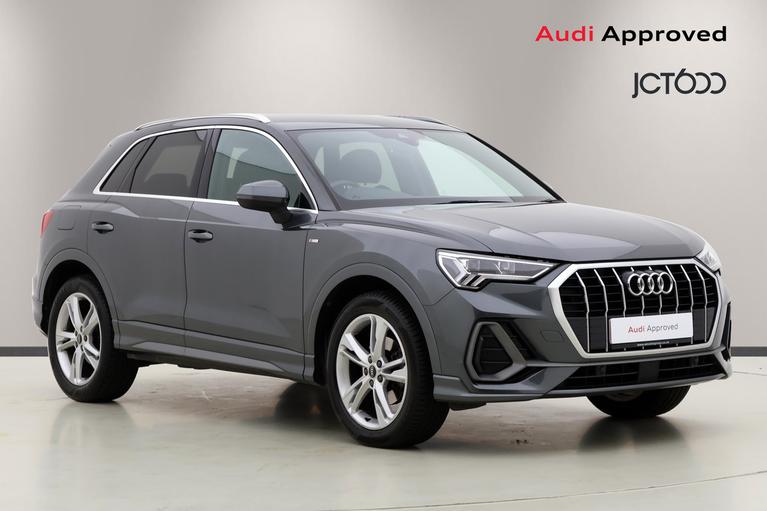 Used 2021 Audi Q3 2.0 TDI 35 S line SUV 5dr Diesel S Tronic Euro 6 (s/s) (150 ps) Grey at JCT600