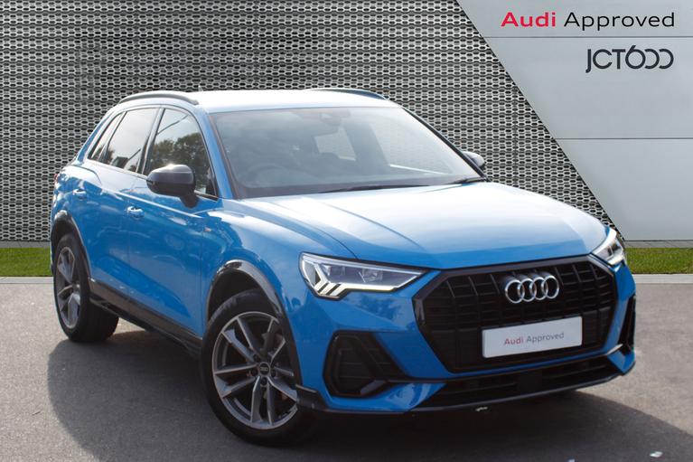 Used 2022 AUDI Q3 Black Edition 35TFSI 150PS S Tronic Turbo Blue at JCT600