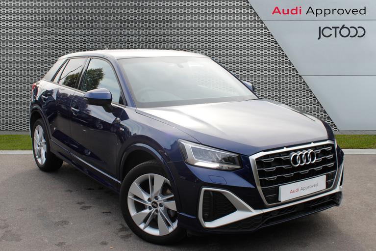 Used 2023 AUDI Q2 S Line 35TFSI 150PS Navarra Blue at JCT600