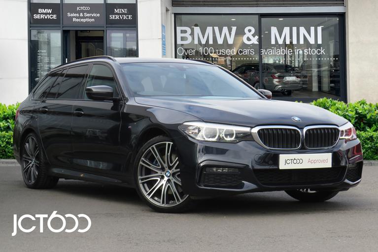 Used 2018 BMW 5 Series 530d M Sport Touring Auto XDrive Carbon Black at JCT600