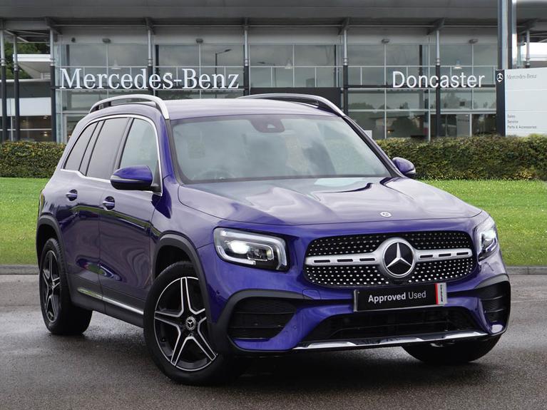 Used 2022 MERCEDES-BENZ GLB 1.3 GLB200 AMG Line (Executive) SUV 5dr Petrol 7G-DCT Euro 6 (s/s) (163 ps) Galaxy Blue Metallic at JCT600