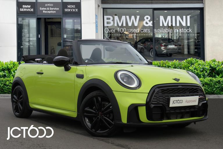 Used 2021 MINI Convertible Cooper Sport Convertible 2dr Zesty Yellow at JCT600