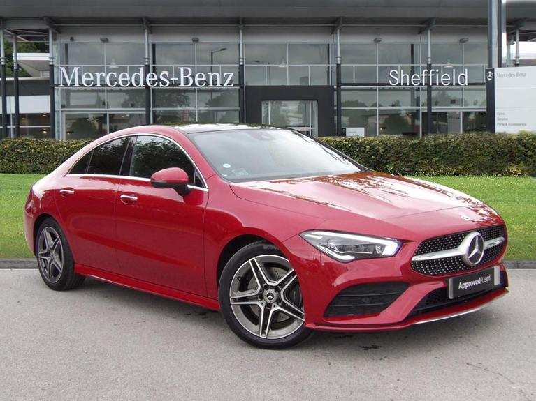 Used 2022 MERCEDES-BENZ CLA Class 2.0 CLA220d AMG Line (Premium Plus 2) Coupe 4dr Diesel 8G-DCT Euro 6 (s/s) (190 ps) Red at JCT600