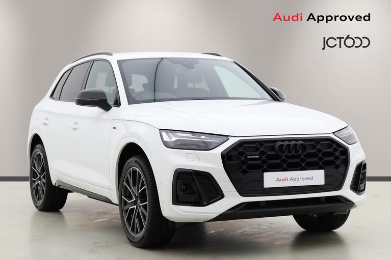 Used 2024 AUDI Q5 2.0 TDI 40 Black Edition SUV 5dr Diesel S Tronic quattro Euro 6 (s/s) (204 ps) Arkona white, solid at JCT600