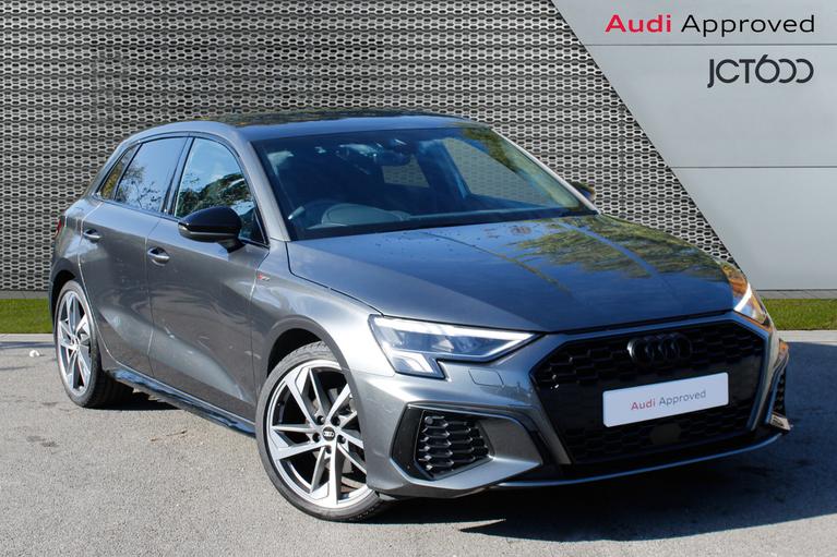 Used 2023 Audi A3 Sportback Black Edition 35TFSI 150PS S Tronic Daytona Grey at JCT600