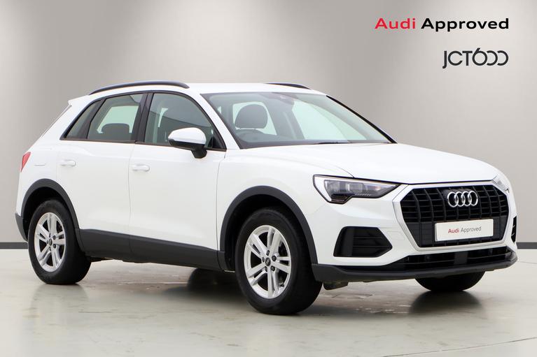 Used 2021 AUDI Q3 2.0 TDI 35 Technik SUV 5dr Diesel S Tronic Euro 6 (s/s) (150 ps) White at JCT600