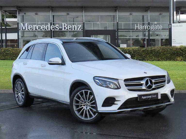 Used 2018 MERCEDES-BENZ Glc 2.1 GLC250d AMG Line (Premium Plus) SUV 5dr Diesel G-Tronic+ 4MATIC Euro 6 (s/s) (204 ps) Polar White at JCT600