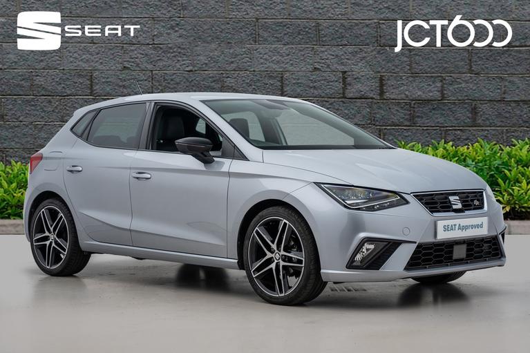 Used 2021 SEAT Ibiza 1.0 TSI FR Sport Hatchback 5dr Petrol Manual Euro 6 (s/s) GPF (95 ps) Silver at JCT600