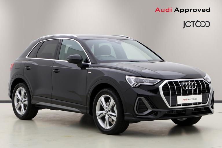 Used 2024 AUDI Q3 1.5 TFSI CoD 35 S line SUV 5dr Petrol S Tronic Euro 6 (s/s) (150 ps) Mythos Black at JCT600