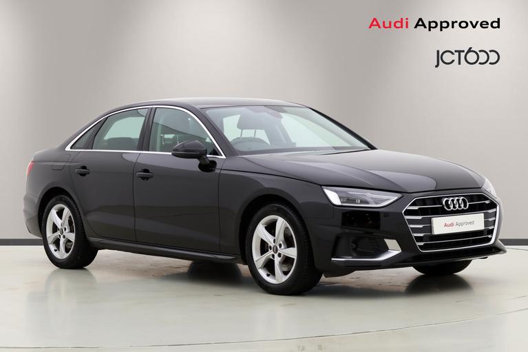 Used 2023 AUDI A4 2.0 TDI 35 Sport Saloon 4dr Diesel S Tronic Euro 6 (s/s) (163 ps) Black at JCT600