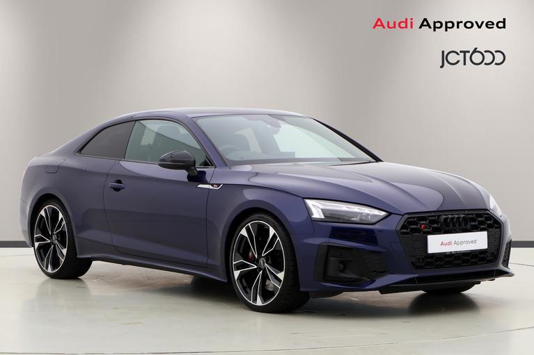 Used 2023 AUDI S5 3.0 TDI V6 Black Edition Coupe 2dr Diesel Tiptronic quattro Euro 6 (s/s) (341 ps) Blue at JCT600