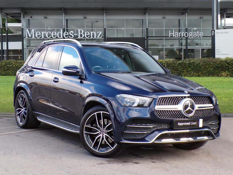 Used 2020 MERCEDES-BENZ Gle 2.9 GLE400d AMG Line (Premium Plus) SUV 5dr Diesel G-Tronic 4MATIC Euro 6 (s/s) (7 Seat) (330 ps) Cavansite Blue Metallic at JCT600