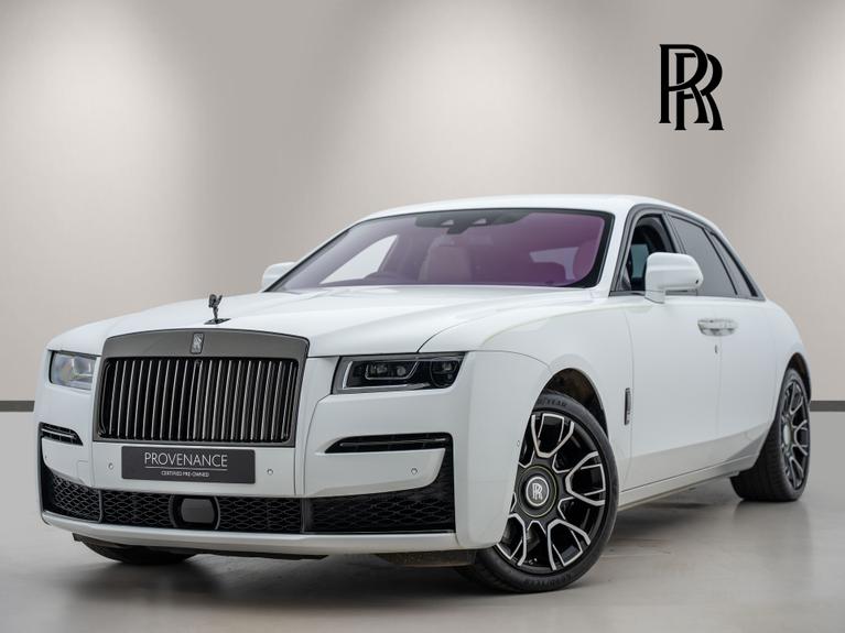 Used 2023 ROLLS-ROYCE Ghost 6.75 V12 Black Badge Saloon 4dr Petrol Auto 4WD Euro 6 (4 Seat) (600 ps) Crystal Over Arctic White at JCT600