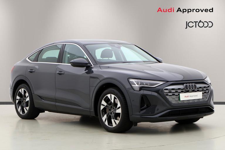 Used 2024 AUDI Q8 E-Tron 55 Sport Sportback 5dr Electric Auto quattro 114kWh (11kW Charger) (408 ps) Grey at JCT600