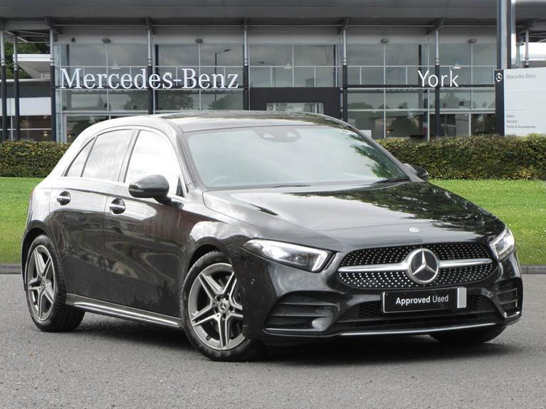 Used 2018 MERCEDES-BENZ A Class 2.0 A250 AMG Line (Premium Plus) Hatchback 5dr Petrol 7G-DCT Euro 6 (s/s) (224 ps) Black at JCT600