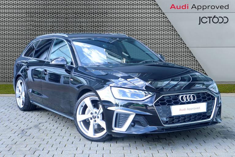 Used 2023 AUDI A4 Avant 2.0 TFSI 40 S line Estate 5dr Petrol S Tronic Euro 6 (s/s) (204 ps) Black at JCT600