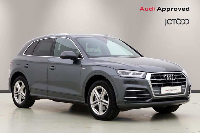 Used 2020 Audi Q5 2.0 TFSIe 50 S line SUV 5dr Petrol Plug-in Hybrid S Tronic quattro Euro 6 (s/s) 14.1kWh (299 ps) Grey at JCT600