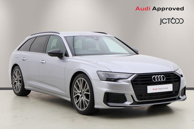 Used 2023 AUDI A6 Avant 2.0 TFSI 40 Black Edition Estate 5dr Petrol S Tronic Euro 6 (s/s) (204 ps) Silver at JCT600