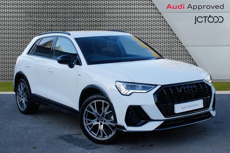 Used 2024 AUDI Q3 Black Edition 35TFSI 150PS S Tronic Glacier White at JCT600