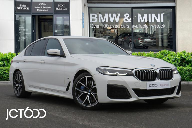 Used 2022 BMW 5 Series 530d M Sport Steptronic xDrive Alpine White at JCT600