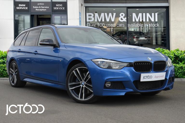 Used 2019 BMW 3 Series 320d M Sport Shadow Edition Touring xDrive Estoril Blue at JCT600