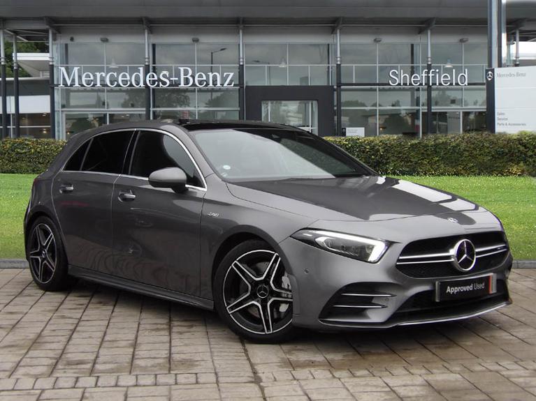 Used 2019 MERCEDES-BENZ A Class 2.0 A35 AMG (Premium Plus) Hatchback 5dr Petrol SpdS DCT 4MATIC Euro 6 (s/s) (306 ps) Grey at JCT600