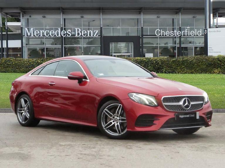 Used 2017 MERCEDES-BENZ E Class 2.0 E220d AMG Line (Premium) Coupe 2dr Diesel G-Tronic+ Euro 6 (s/s) (194 ps) Red at JCT600