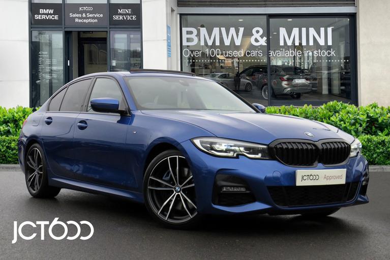 Used 2019 BMW 3 Series 320d M Sport Saloon Manual Portimao Blue at JCT600